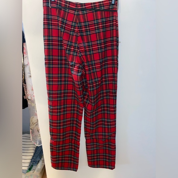 Red Plaid Pants from Brandy Melville - Picture 2 of 3